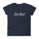 Eat Beef Fitted T-Shirt - Women