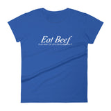 Eat Beef Fitted T-Shirt - Women
