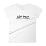 Eat Beef Fitted T-Shirt - Women