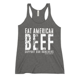 Eat American Beef Tank Top - Women's Racerback Tank