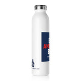 Slim Water Bottle - Eat American Beef Design
