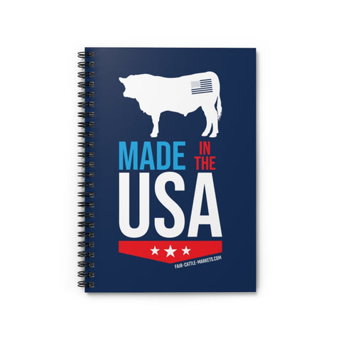 Beef: Made in the USA Spiral Notebook Ruled Line
