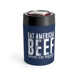 Eat American Beef Can Holder