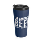 Eat American Beef Stainless Steel Travel Mug