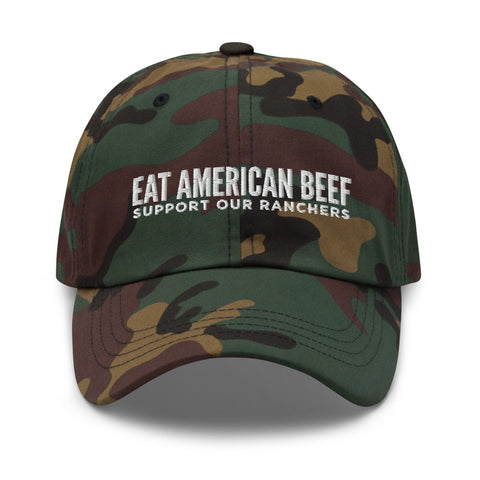 Eat American Beef Dad hat