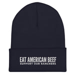 Eat American Beef Cuffed Beanie