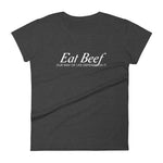 Eat Beef Fitted T-Shirt - Women